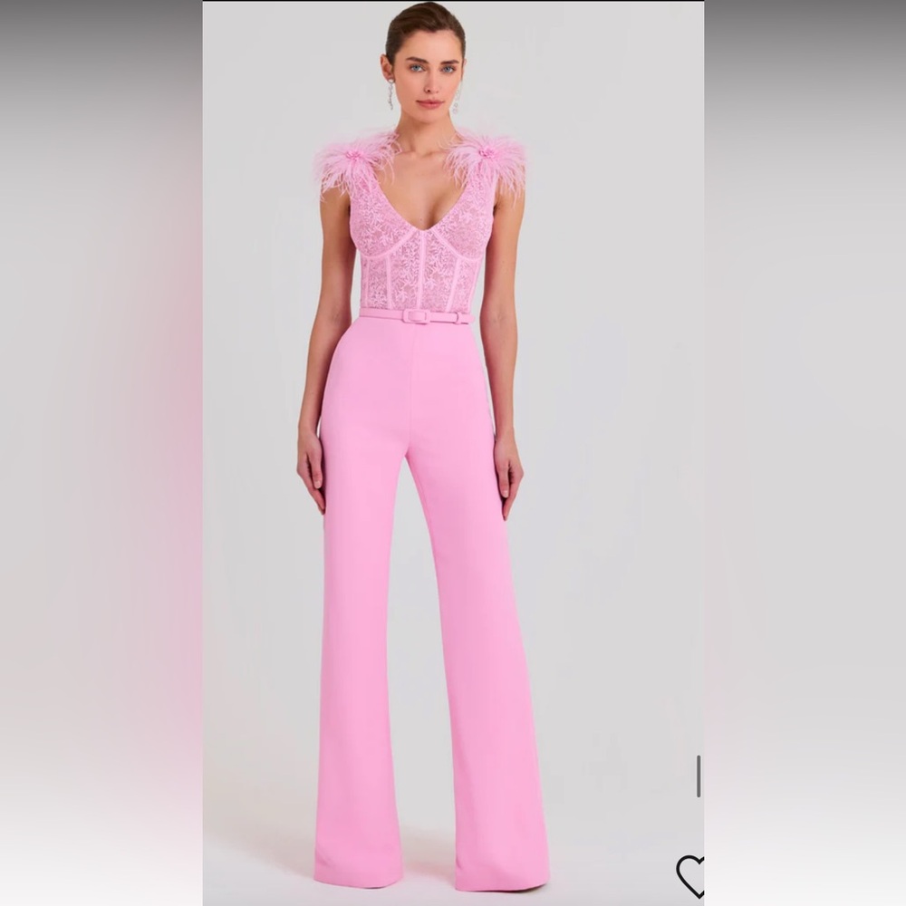 Nadine Merabi ANABELLE PINK JUMPSUIT